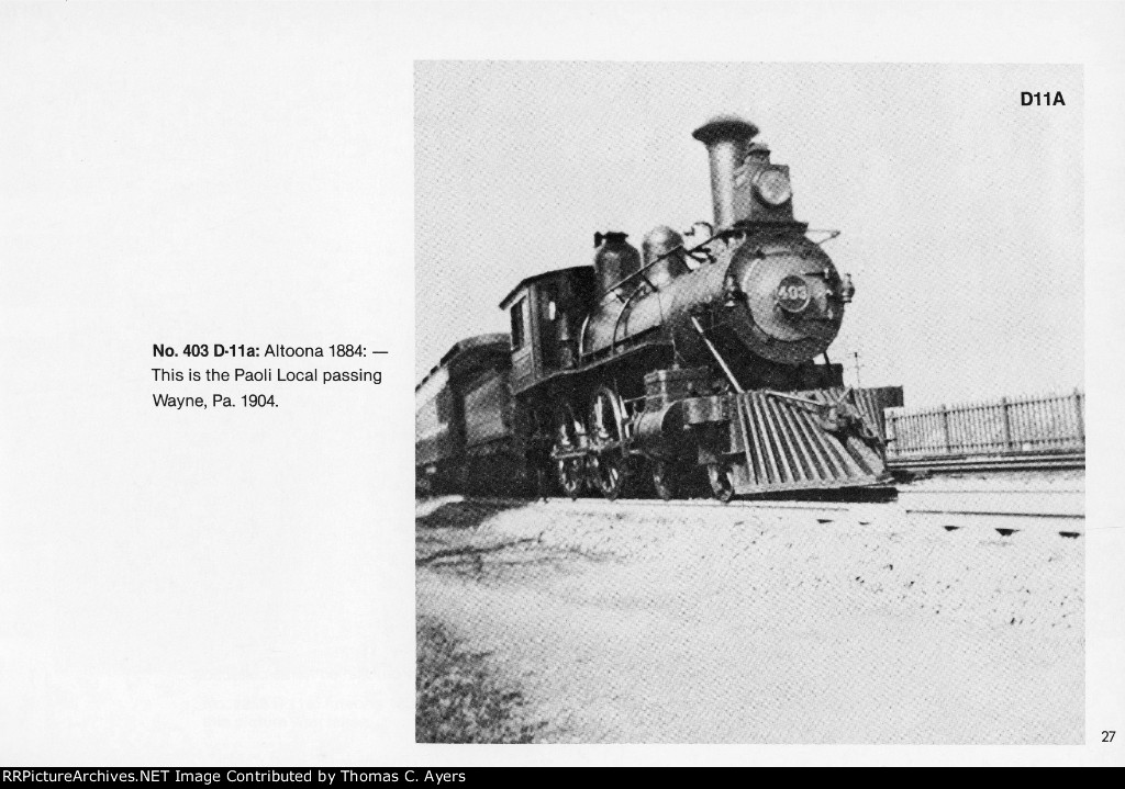 PRR "Class 'D' Locomotives," Page 27, 1981